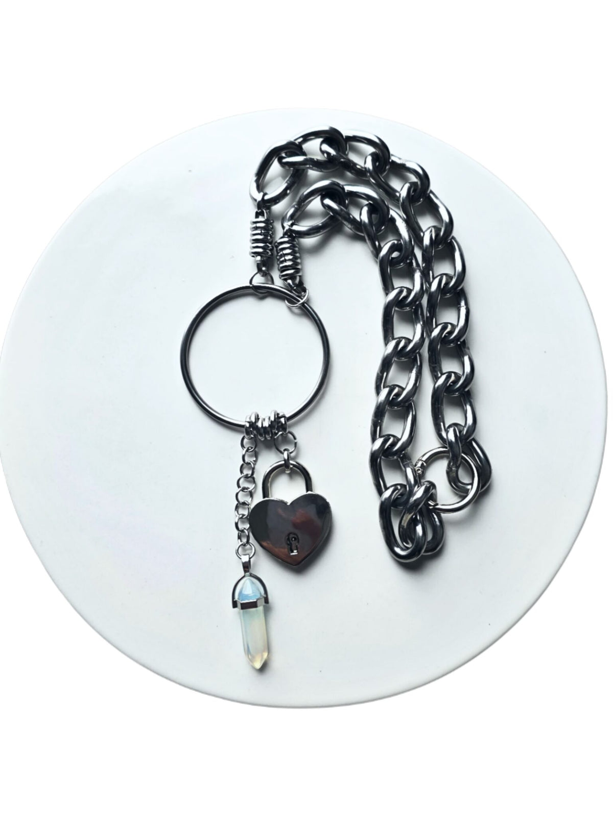 Opalescent/Heart/with bracelet