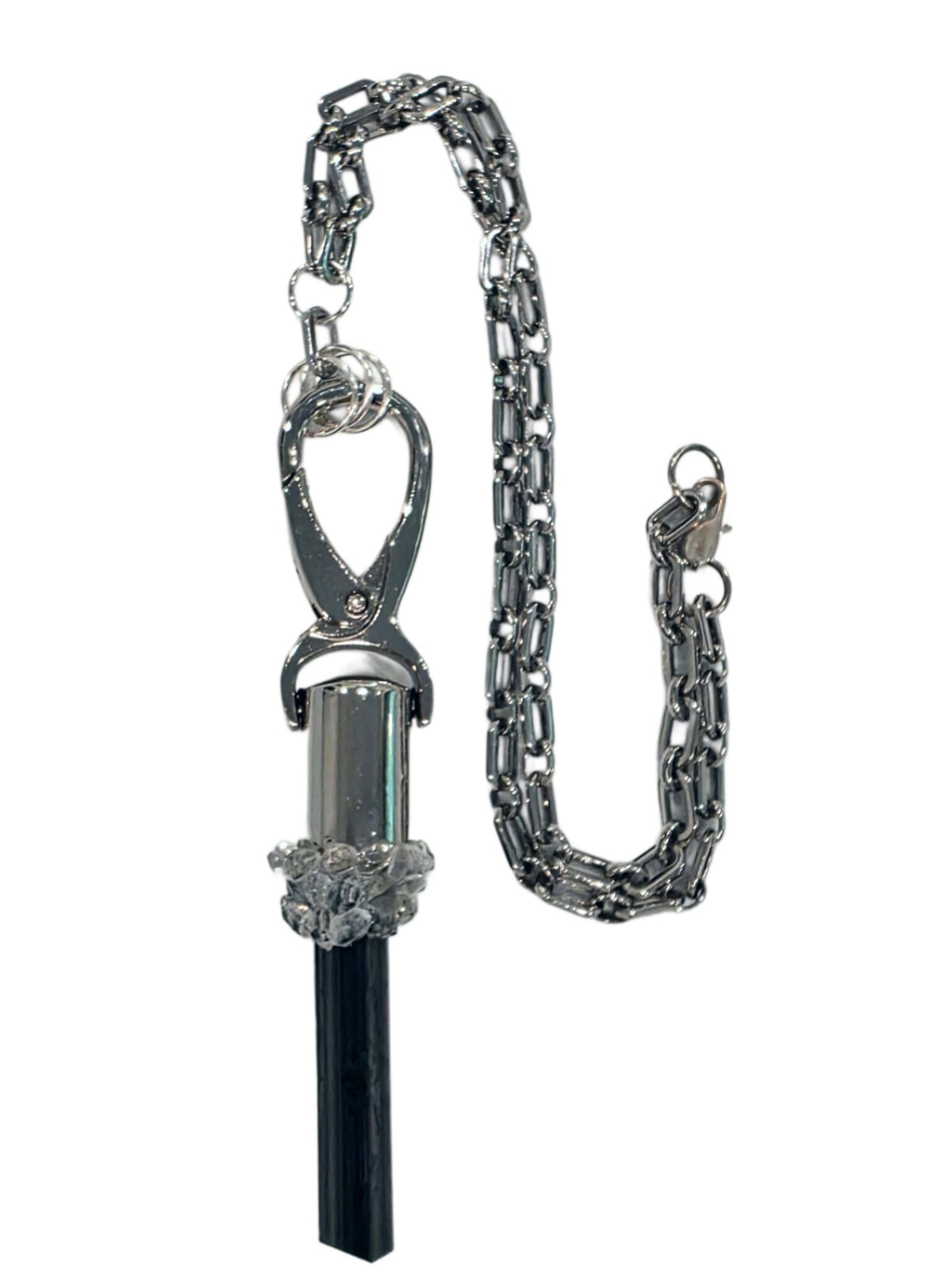 CANDY LIPSTICK-Black Tourmaline (Silver)