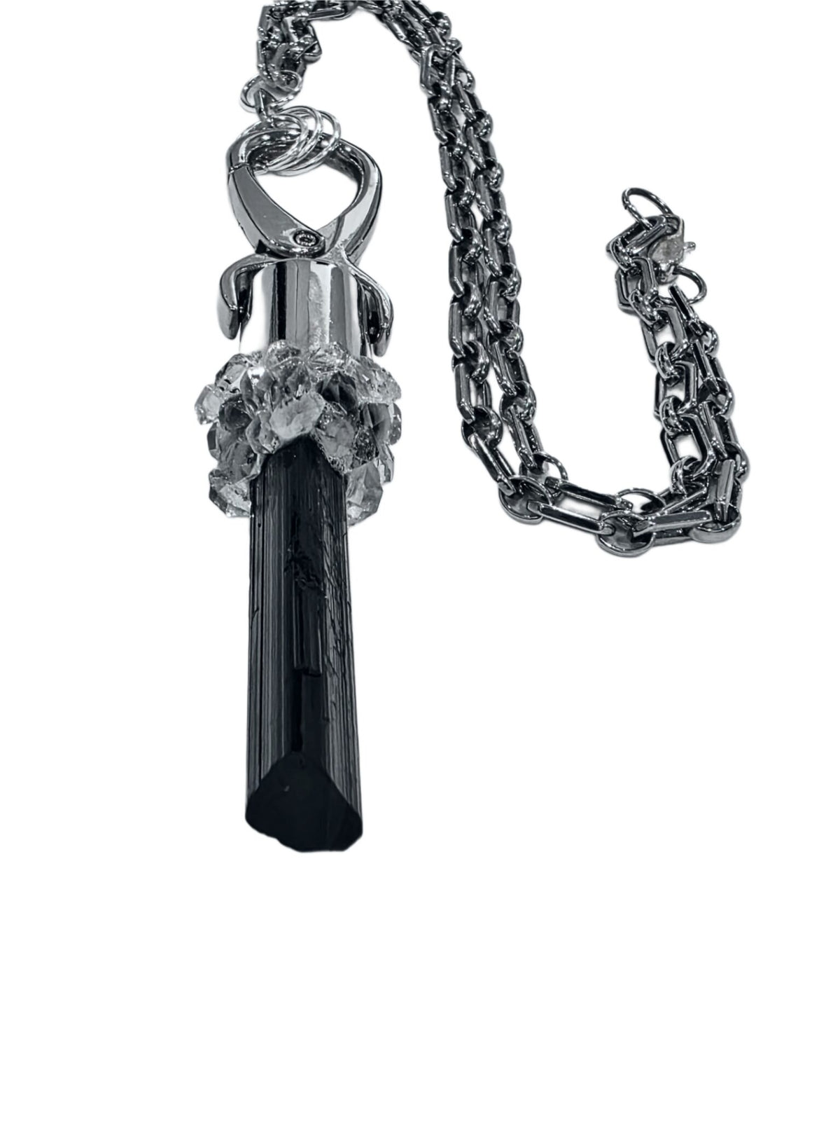 CANDY LIPSTICK-Black Tourmaline (Silver)