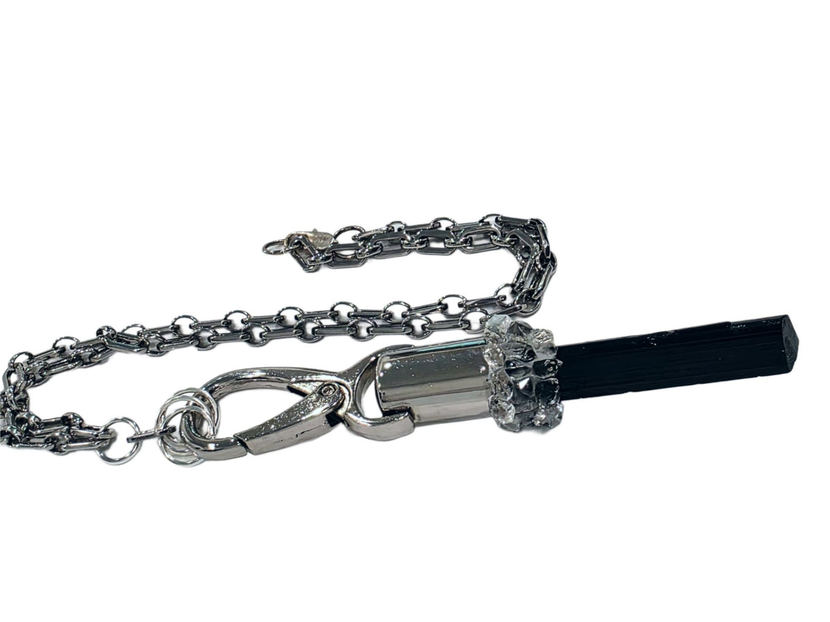 CANDY LIPSTICK-Black Tourmaline (Silver)