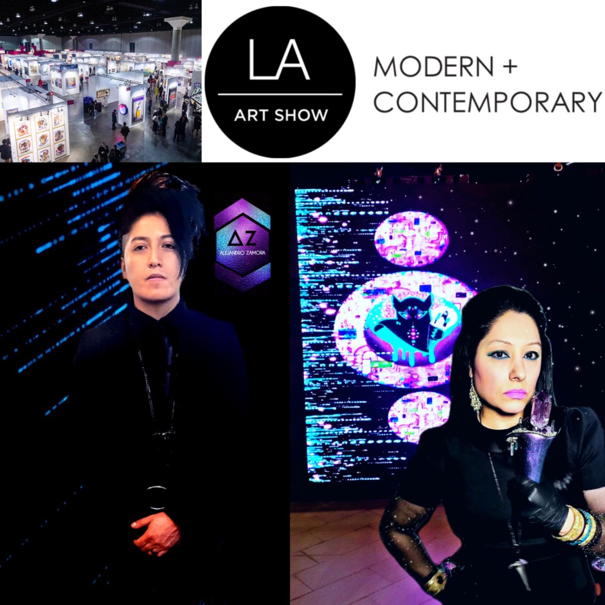 Cat Machine Gems at the Copro Gallery booth, LA Art Show 2023