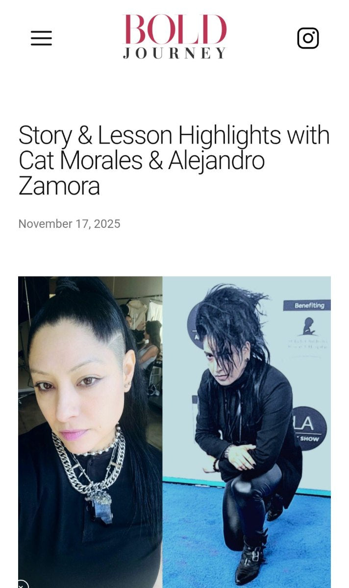 Bold Journey feature on Cat Morales and Alejandro Zamora